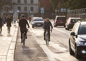 Cyclists are one category of unprotected road users