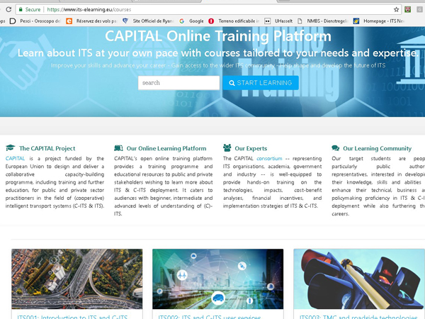 CAPITAL Online Training Platform for ITS and C-ITS