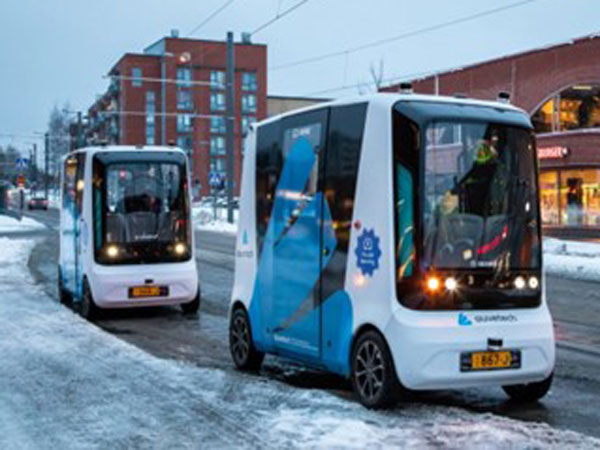 Automated shuttle buses in Finland